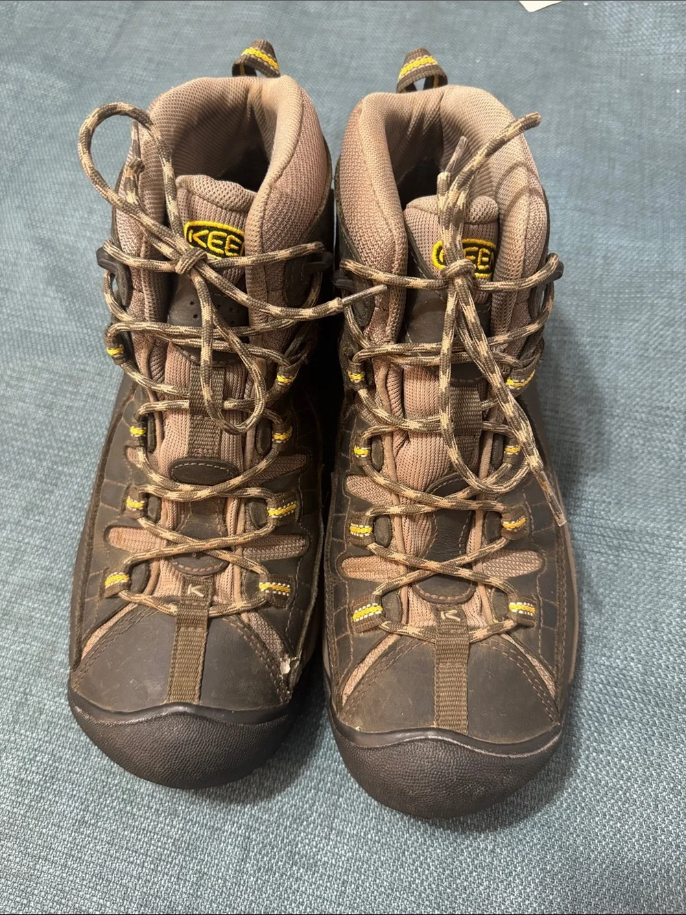 KEEN Targhee II Mid Waterproof Hiking Boots Men's Size 10 Canteen/Olive 1002375